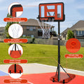 Use For Outdoor Height Adjustable 4.8 To 7.7Ft Basketball Hoop 44 Inch Backboard Portable Basketball Goal System With Stable Base And Wheels Balls Sports Transparent Garden & Outdoor Sporty Iron