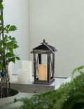 Set Of 2 Menifee Lantern With Led Candle, Tall 5X5X11