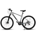 A2757 27 inch Mountain Bike 21 Speeds, Suspension cycling-grey-without-anti-slip-garden &