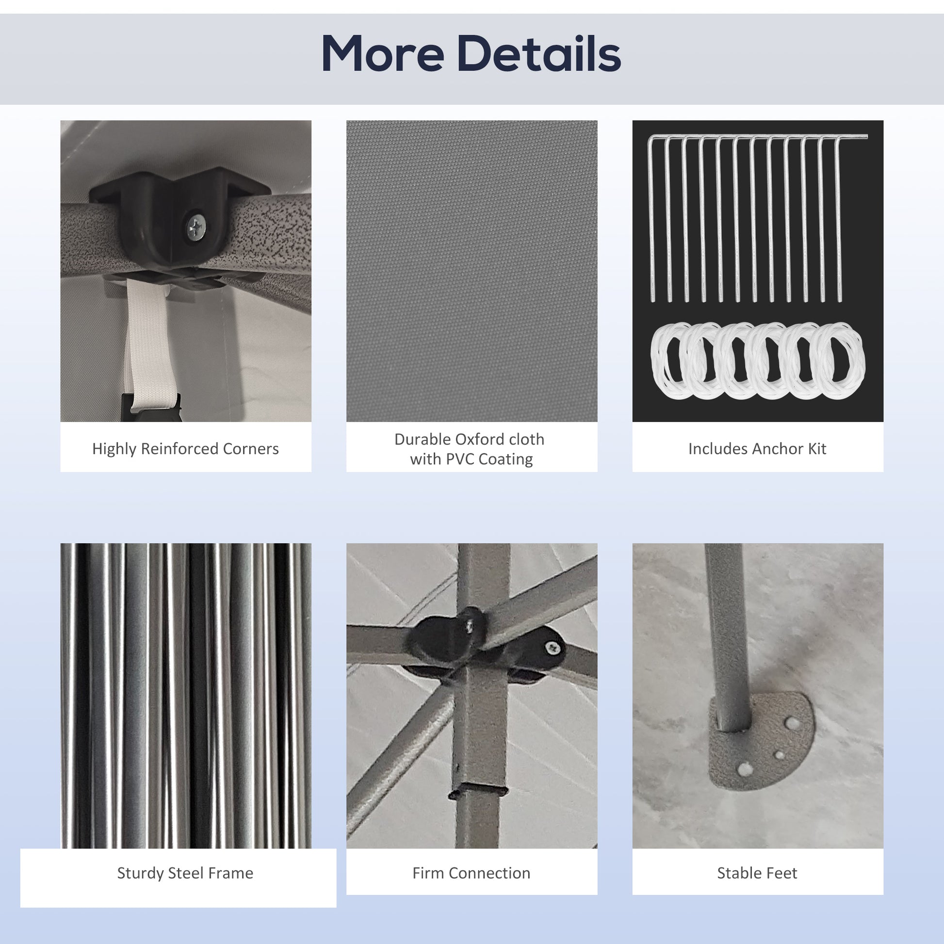 Outsunny 10' X 20' Pop Up Canopy Tent, Instant Sun Shelter With 3 Level Adjustable Height, Easy Up Outdoor Tent For Parties With Wheeled Carry Bag For Garden, Patio, Gray Grey Steel