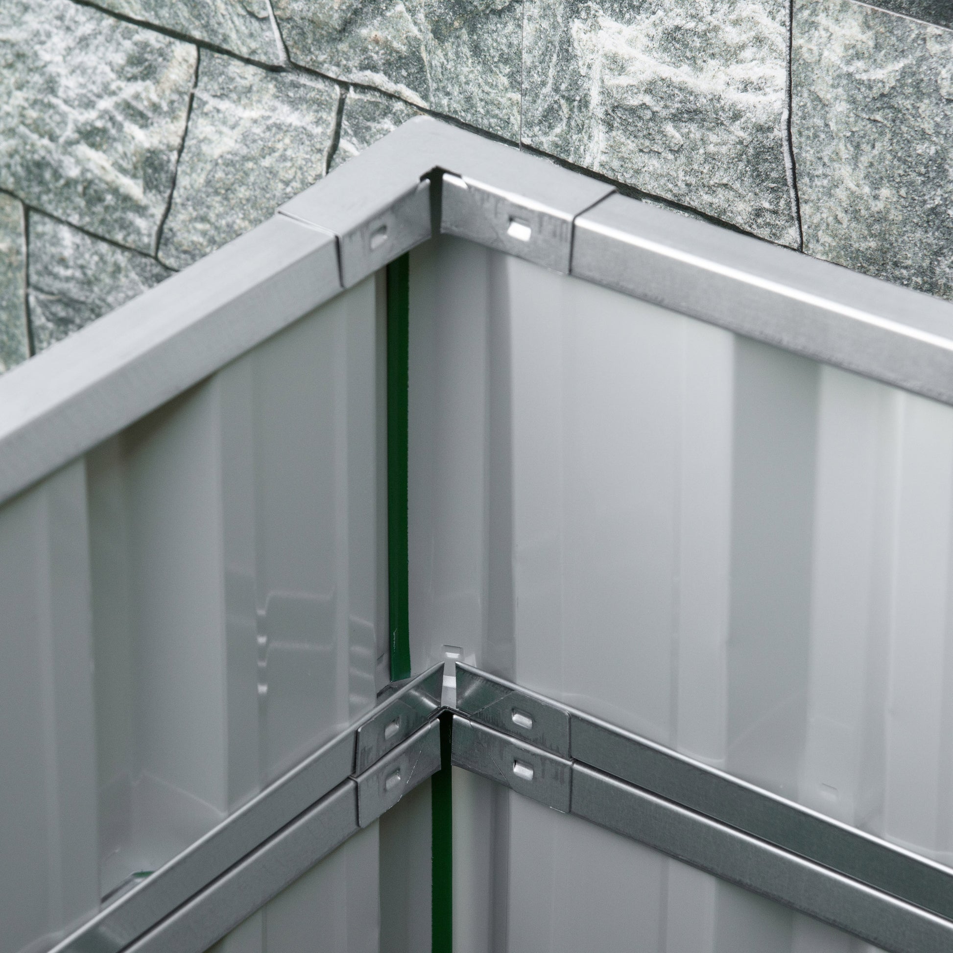 Outsunny 3 Tier Raised Garden Bed Color Steel Raised Garden Bed W Pair Of G 47''X 47''X 25'' For Backyard, Patio To Grow Vegetables, Herbs, And Flowers, Green Green Steel