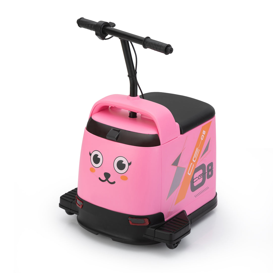 12V Kids Ride On Box, Electric Box Car With High Low Speeds, Variable Speed Throttle, Mp3, Usb, Storage, Battery Powered Toy Gift For 8 12 Years Old, Pink Black Pink Black Polypropylene