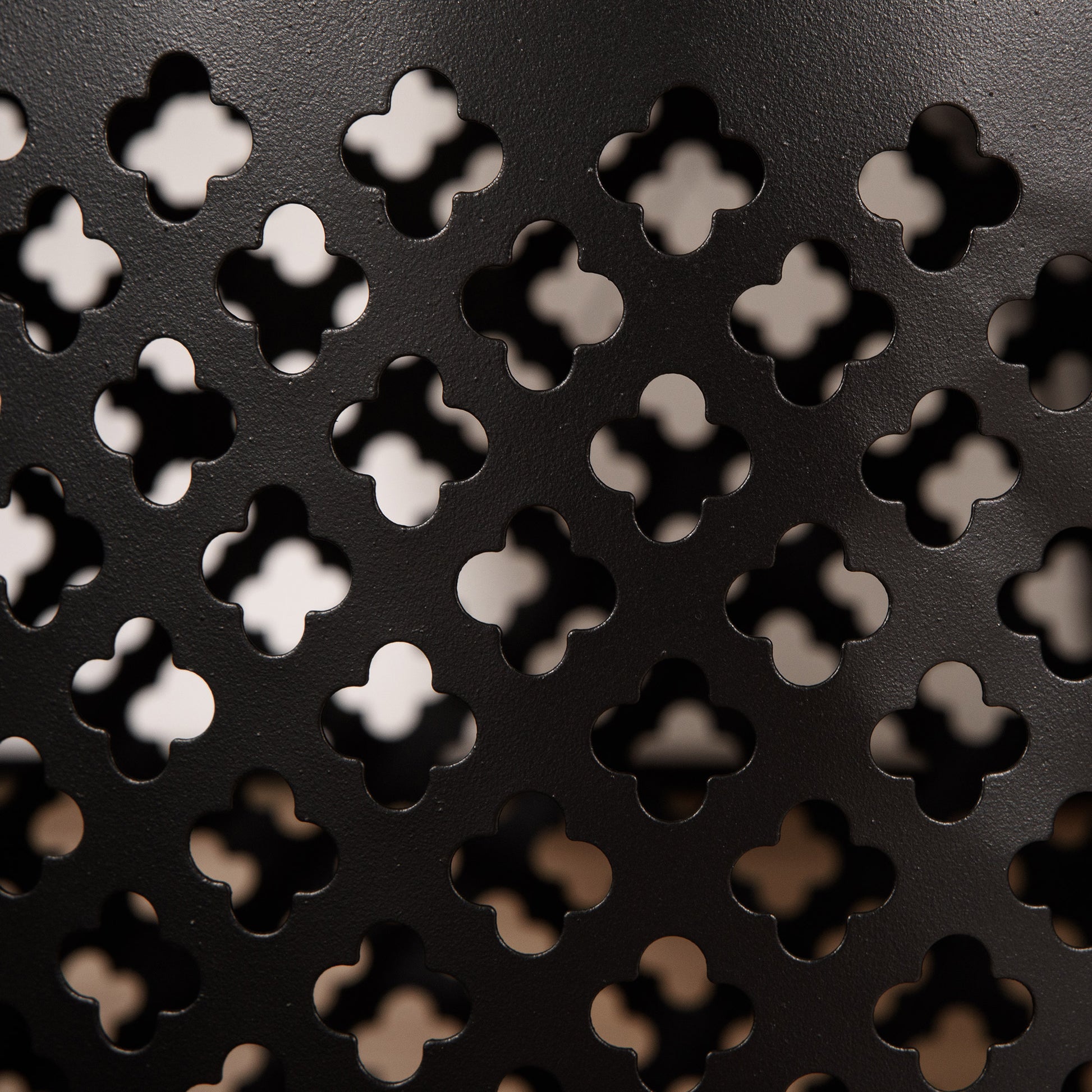 Outsunny 12.5" Steel Patio End Table, Round Hollow Drum Side Table, Accent Table For Indoor And Outdoor, Black Black Steel