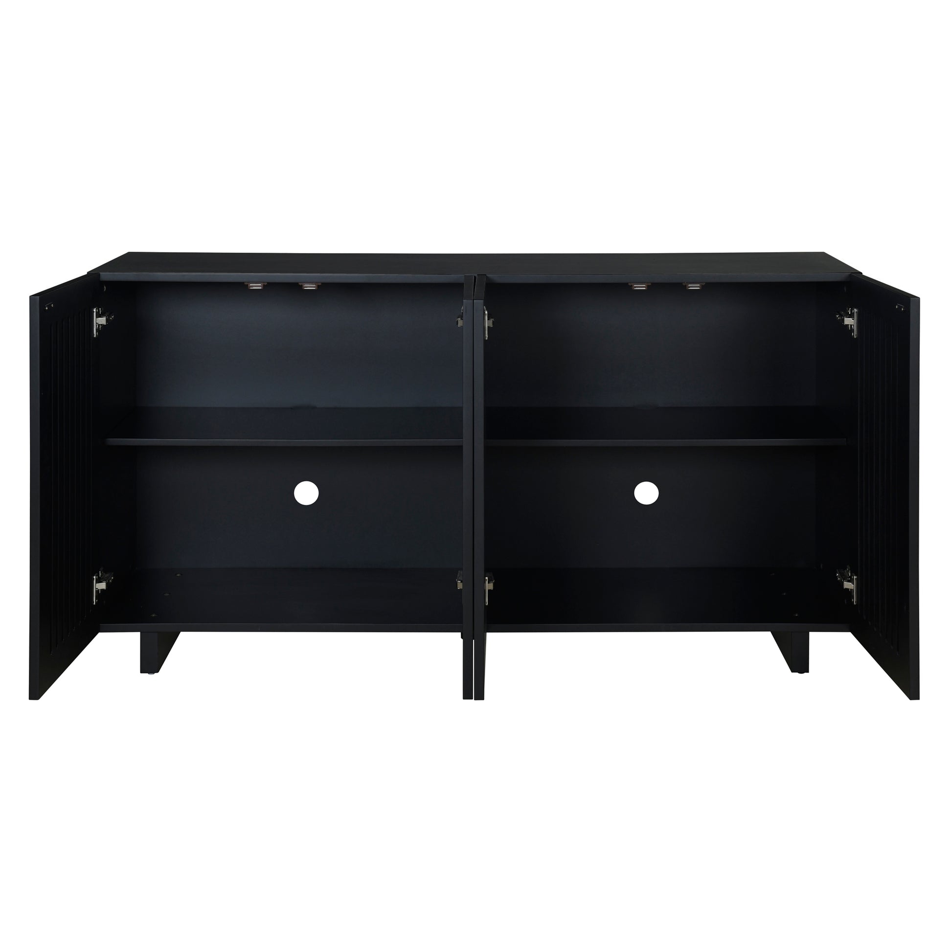 Modern Style Sideboard with Superior Storage black-dining room-adjustabel shelves-mdf