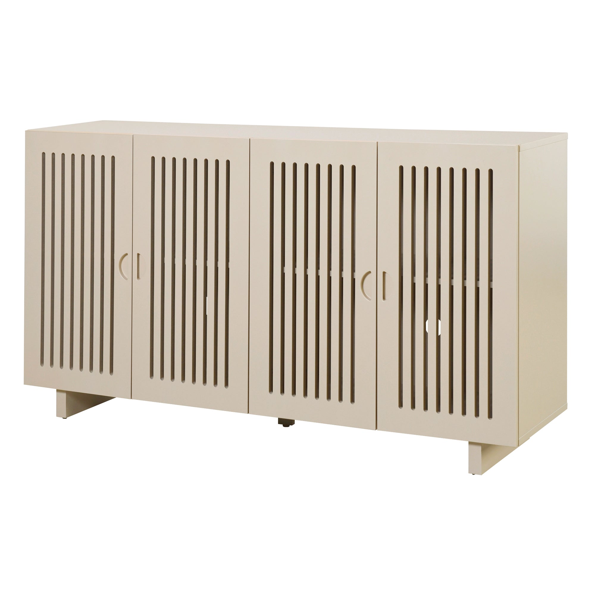 Modern Style Sideboard with Superior Storage almond-dining room-adjustabel shelves-mdf