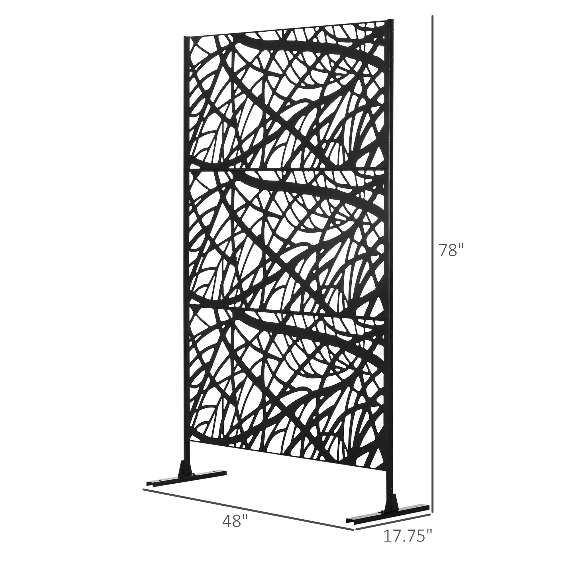 Outsunny Decorative Outdoor Privacy Screen, See