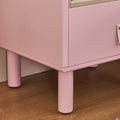 Single Drawer Bedside Table, Modern Style Bedside Table, Wooden Bedside Table, Bedside Table With Drawer, Side Table With Drawer, Compact Bedside Table, Nordic Style Bedside Table Pink Solid Wood Mdf