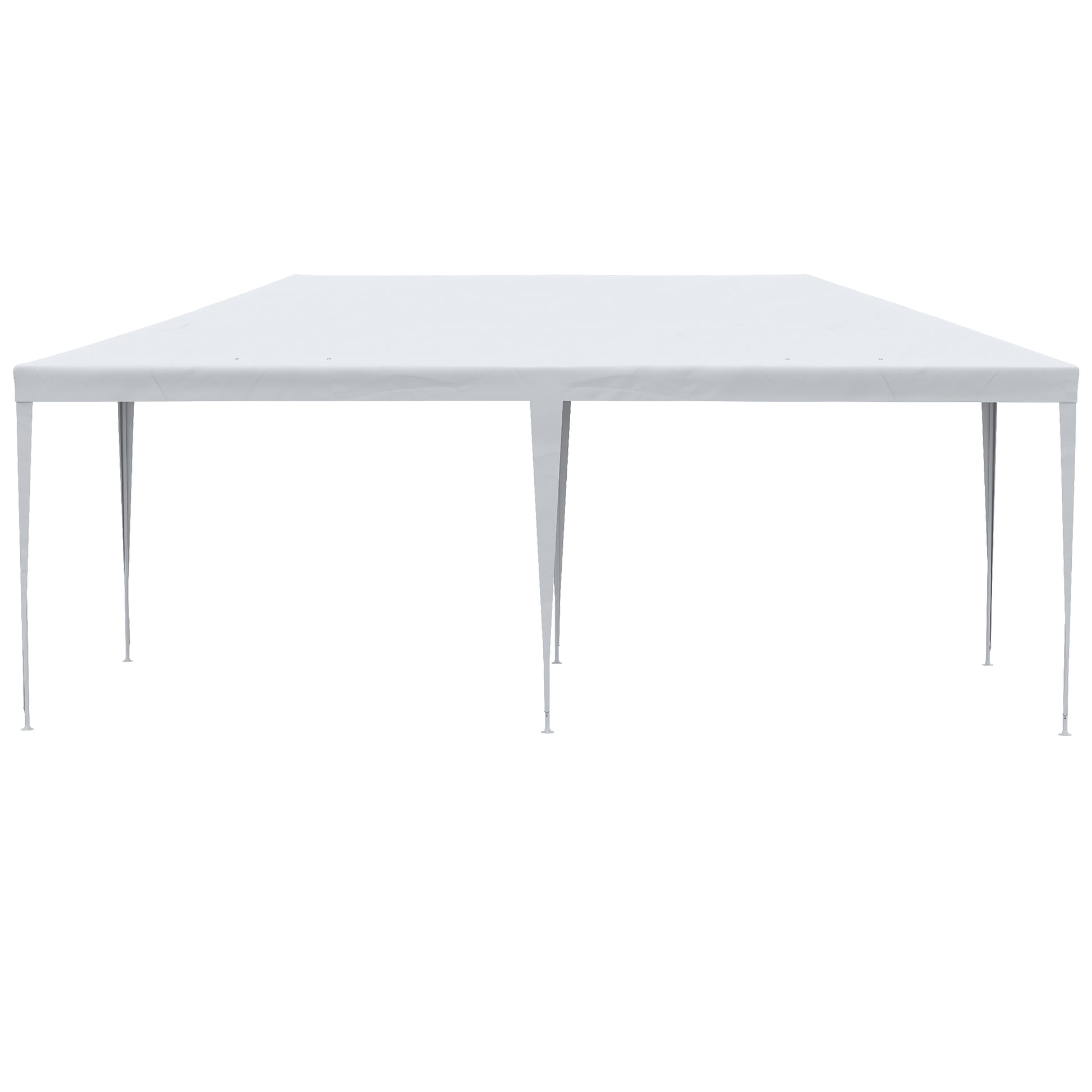 Outsunny 10' X 20' Large Party Tent, Events Shelter Canopy Gazebo With 4 Removable Side Walls, Shade Shelter For Weddings, White White Steel