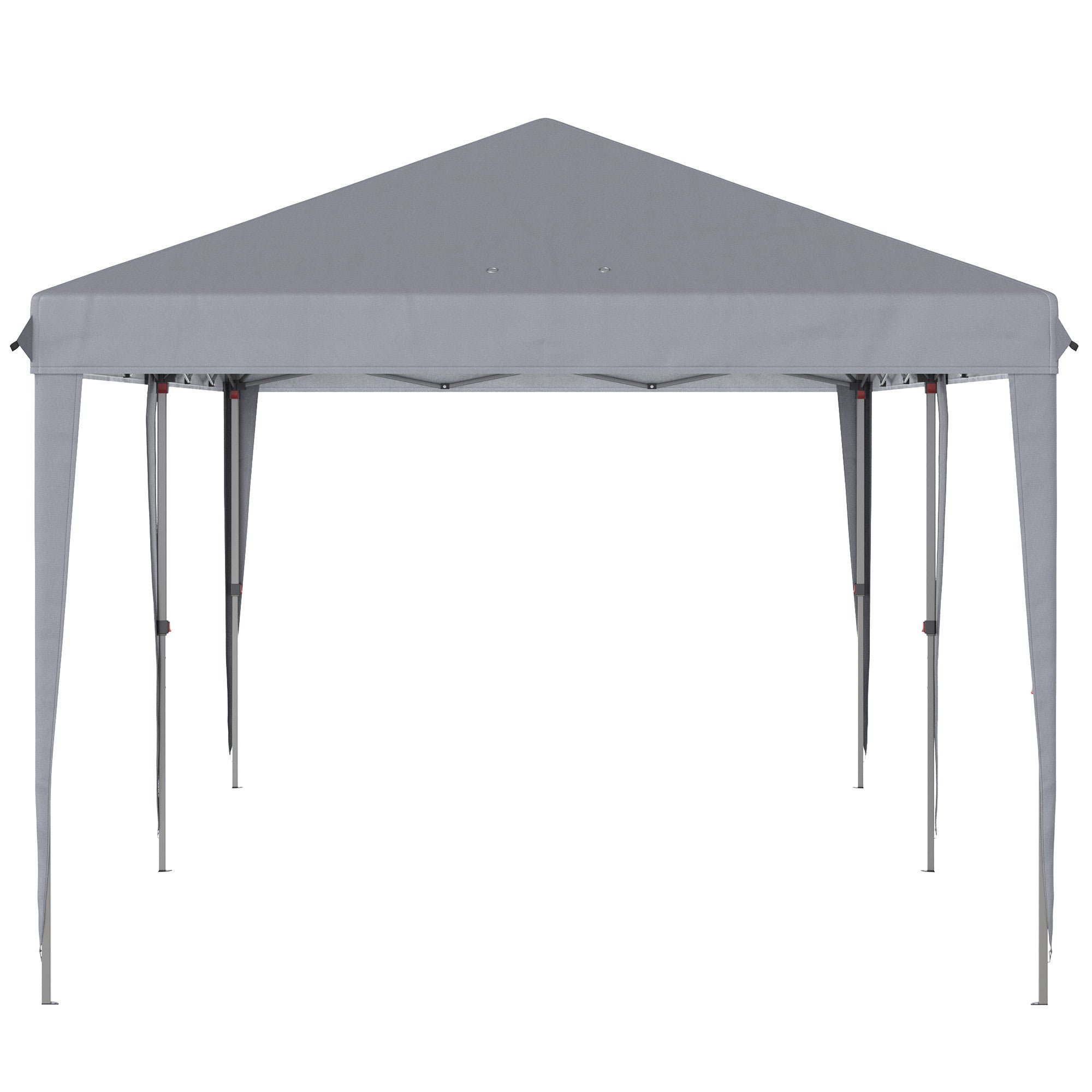 Outsunny 10' x 20' Pop Up Canopy Tent, Heavy Duty gray-steel