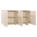 Modern Style Sideboard with Superior Storage almond-dining room-adjustabel shelves-mdf