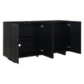 Modern Style Sideboard with Superior Storage black-dining room-adjustabel shelves-mdf