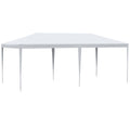 Outsunny 10' X 20' Large Party Tent, Events Shelter Canopy Gazebo With 4 Removable Side Walls, Shade Shelter For Weddings, White White Steel
