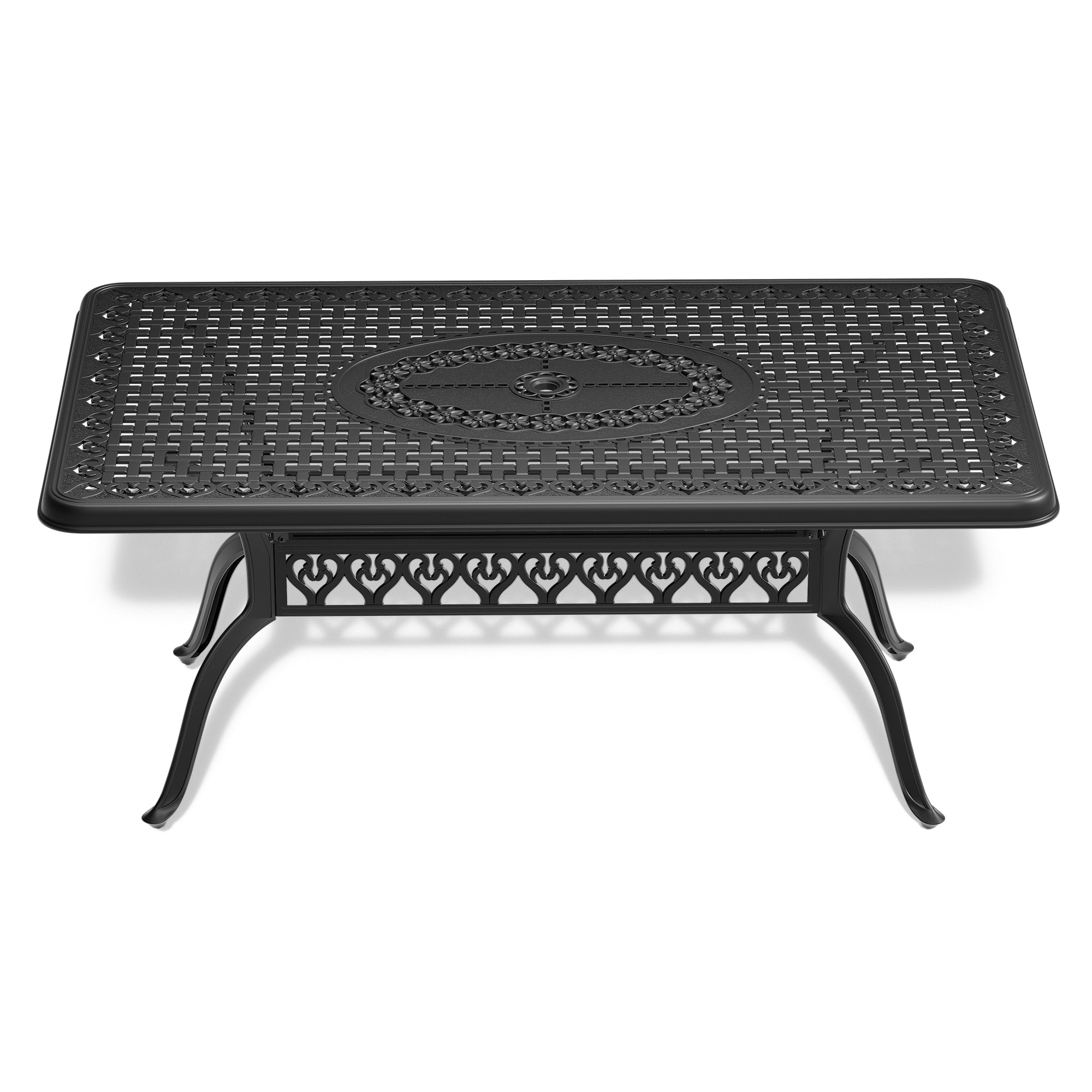 L68.9*w37.4 inch Cast Aluminum Patio Dining Table