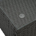 Patio Furniture Sets Yes Dark Gray Seats 6 Pe Rattan Iron Waterproof Fabric