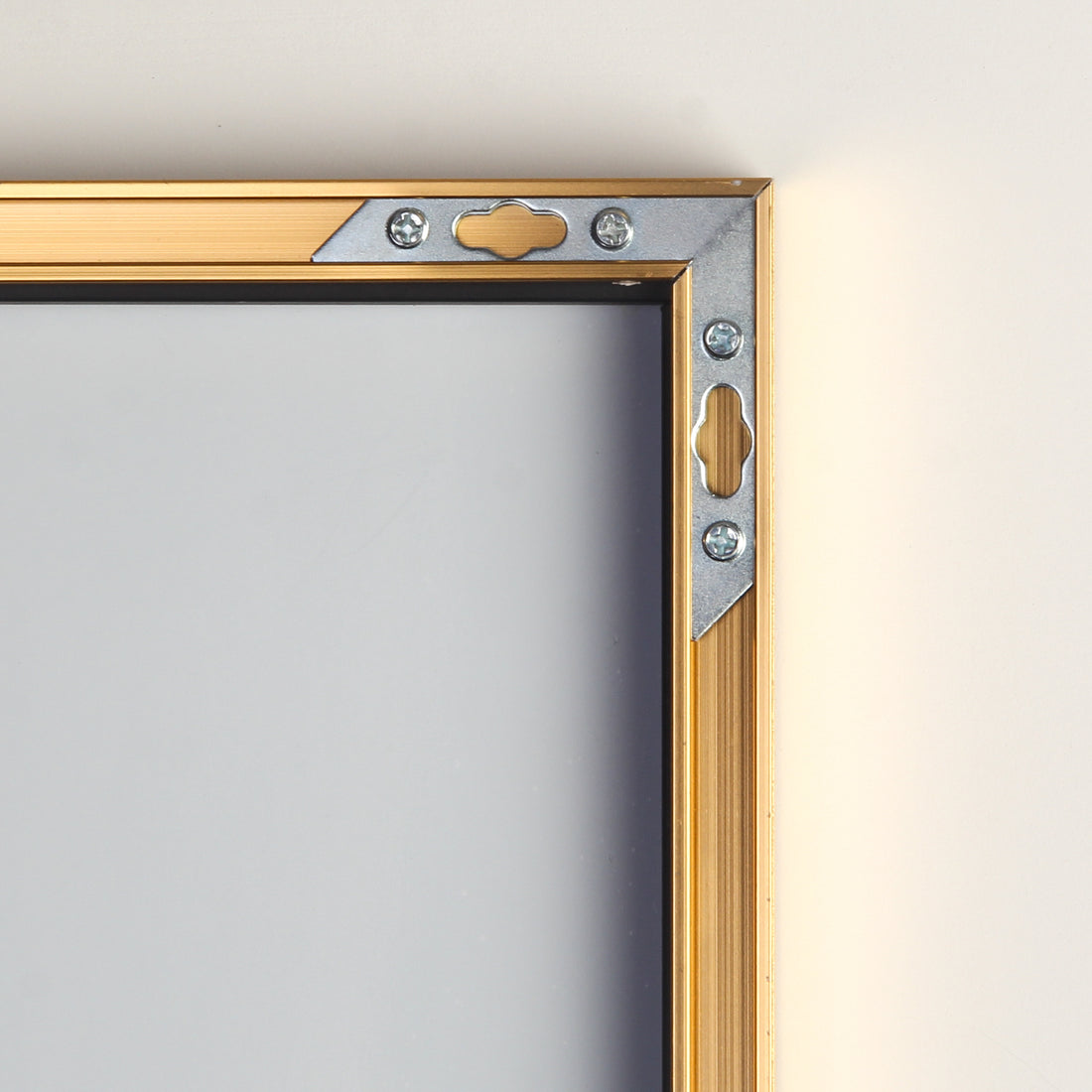 Tempered Mirror 71" X 32" Tall Full Length Mirror With Stand, Gold Wall Mounting Full Body Mirror, Metal Frame Full Length Mirror For Living Room, Bedroom Gold Glass