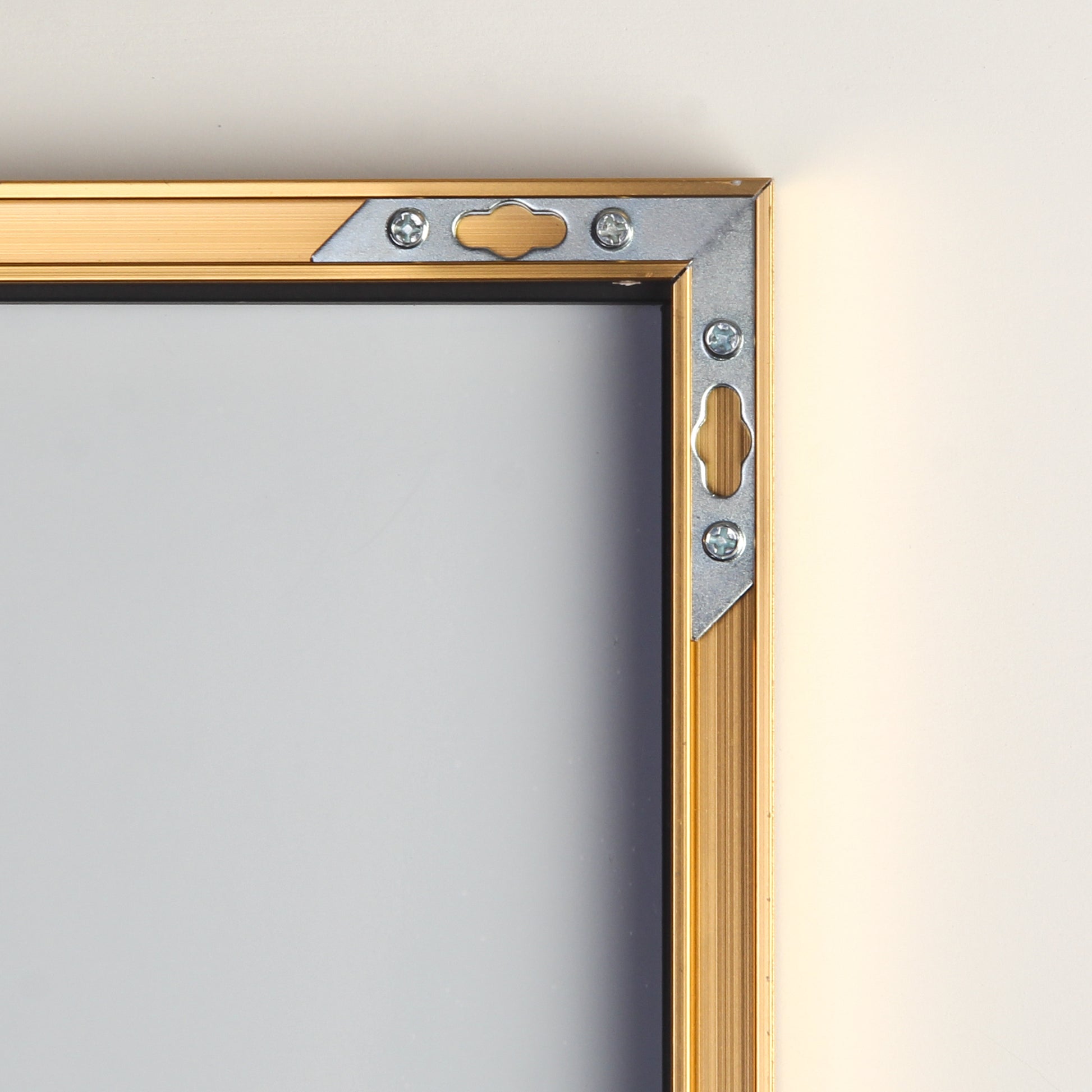 Tempered Mirror 71" X 32" Tall Full Length Mirror With Stand, Gold Wall Mounting Full Body Mirror, Metal Frame Full Length Mirror For Living Room, Bedroom Gold Glass