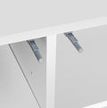 Large Spaces Shoe Cabinet High Glossy White Color With Led Light Have Moveable Shelves White Particle Board