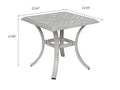 22 Inch Outdoor Standard End Table, Ashen Wheat