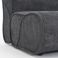 Soft Pellet Velvet Recliner Comfortable Lounge Chair With Waist Pack Padding, Modern Design, Ideal For Living Room, Bedroom Or Office Dark Gray Dark Gray Fabric 1 Seat