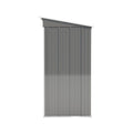 Patio, Lawn & Garden,5*3Ft Outdoor Storage Shed ,Tool Shed With Sloping Roof And Lockable Door,Metal Shed For Backyard Garden Patio Lawn, Grey Grey Year Round Use Metal