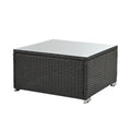Patio Furniture Sets Yes Dark Gray Seats 6 Pe Rattan Iron Waterproof Fabric