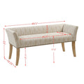 Accent Bench Taupe Multi Polyester