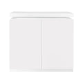 Large Spaces Shoe Cabinet High Glossy White Color With Led Light Have Moveable Shelves White Particle Board