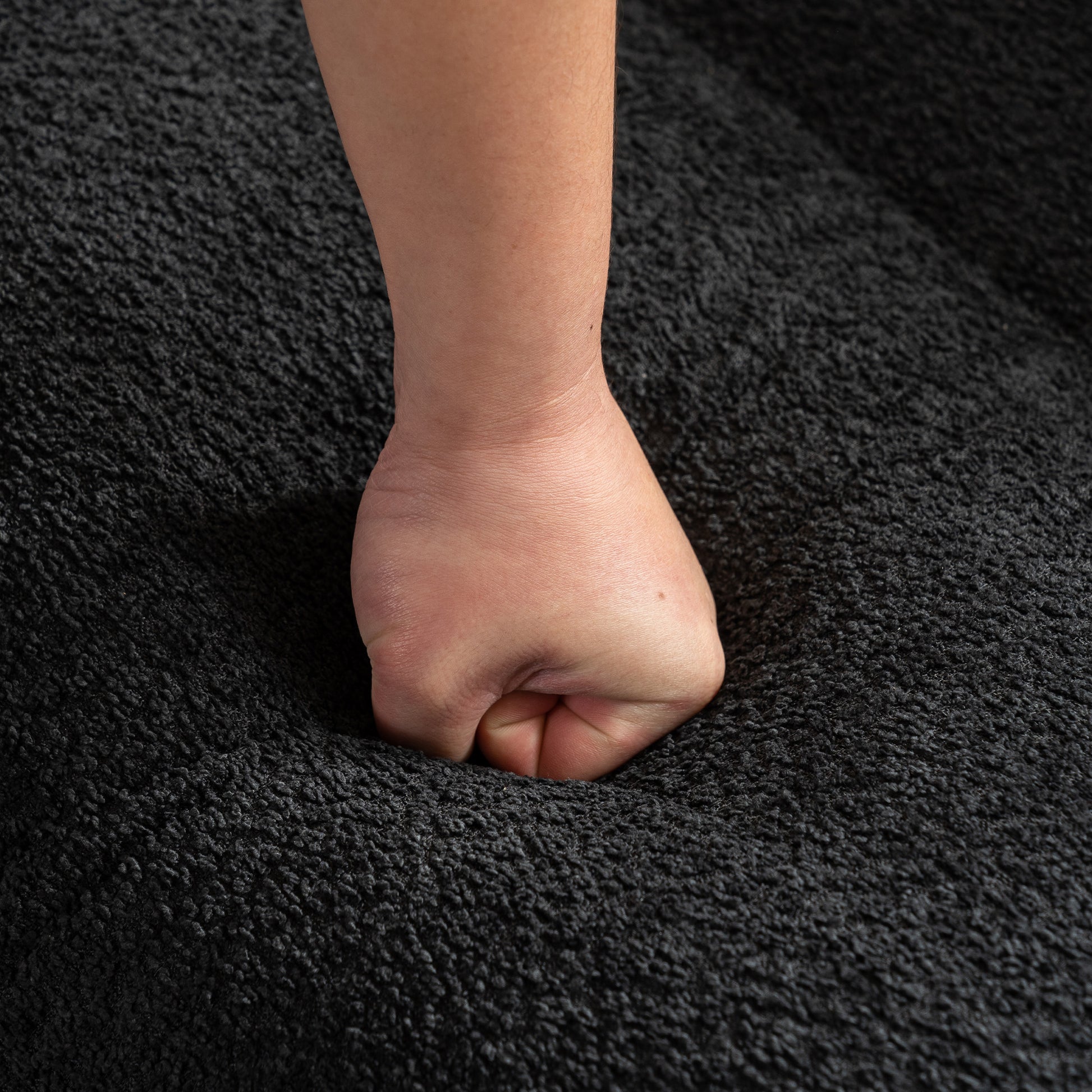 Soft Pellet Velvet Recliner Comfortable Lounge Chair With Waist Pack Padding, Modern Design, Ideal For Living Room, Bedroom Or Office Black Matte Black Fabric