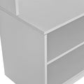 Hall Tree With Shoe Bench, Coat Rack ,Shoe Storage ,Storage Shelves And Pegboard, For Hallways, Halls And Bedrooms, White White Mdf Metal