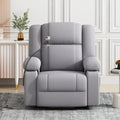 Power Lift Recliner Chair Electric Recliner For Elderly Recliner Chair With Massage And Heating Functions, Remote, Phone Holder Side Pockets And Cup Holders For Living Room, Grey Grey Foam Chenille