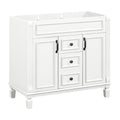 36'' Bathroom Vanity Without Top Sink, Cabinet Only, Modern Bathroom Storage Cabinet With 2 Soft Closing Doors And 2 Drawers White Bathroom Mdf