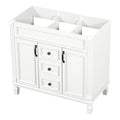 36'' Bathroom Vanity Without Top Sink, Cabinet Only, Modern Bathroom Storage Cabinet With 2 Soft Closing Doors And 2 Drawers White Bathroom Mdf