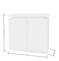 Large Spaces Shoe Cabinet High Glossy White Color With Led Light Have Moveable Shelves White Particle Board