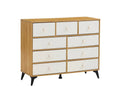 Cabinet Wood Mdf Boards, 9 Drawers Dresser, Wood Colour Wood Drawer 5 Drawers & Above Mdf