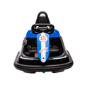 6V Kids Ride On Electric Go Kart Bumper Car W Parents Remote Control,Three Speed Adjustable,Led Lights,Horn,Bluetooth,Player&360 Spin,Vehicle Body With Anti Collision Padding For 18M . Black Polypropylene