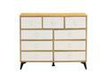 Cabinet Wood Mdf Boards, 9 Drawers Dresser, Wood Colour Wood Drawer 5 Drawers & Above Mdf