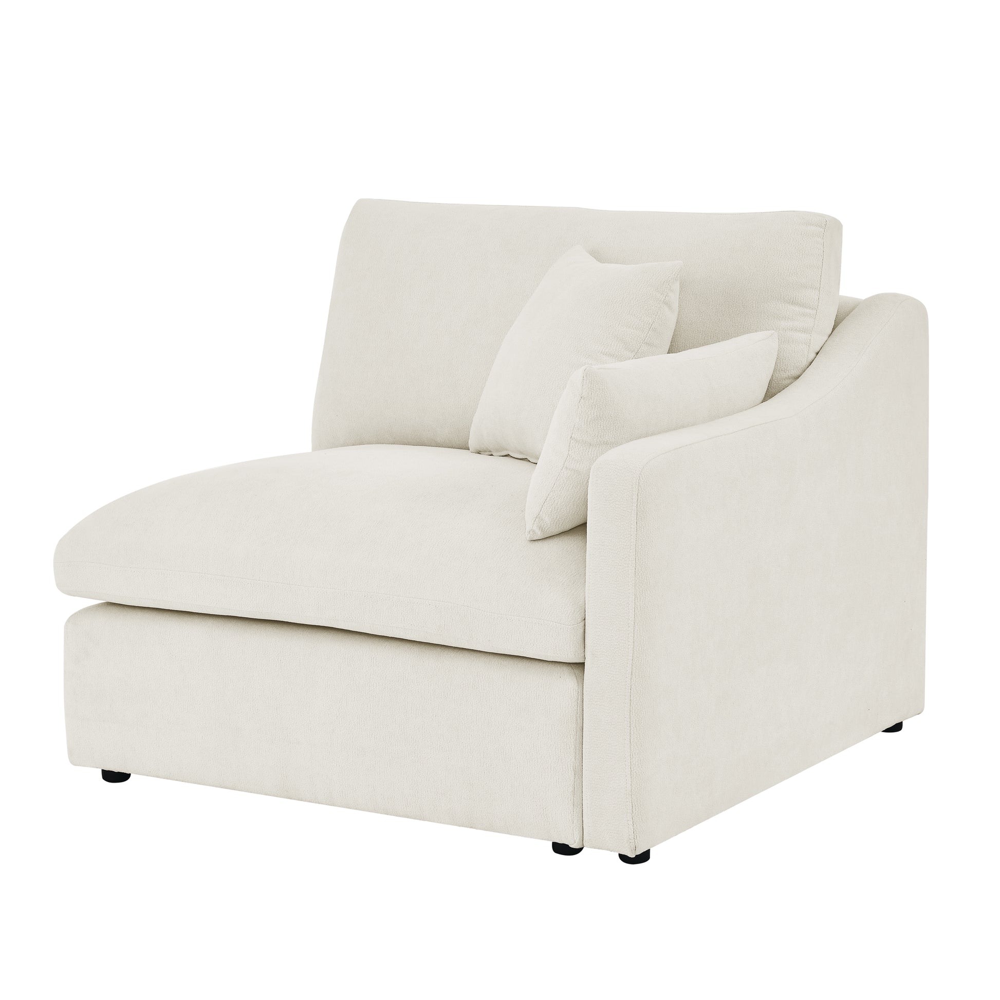 6 Seats Modular L Shaped Sectional Sofa With Ottoman,10 Pillows, Oversized Upholstered Couch W Removabled Down Filled Seat Cushion For Living Room, Chenille Beige Beige Chenille Wood Primary Living Space Soft Pillow Back Eucalyptus Square Arms Foam