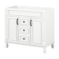 36'' Bathroom Vanity Without Top Sink, Cabinet Only, Modern Bathroom Storage Cabinet With 2 Soft Closing Doors And 2 Drawers White Bathroom Mdf