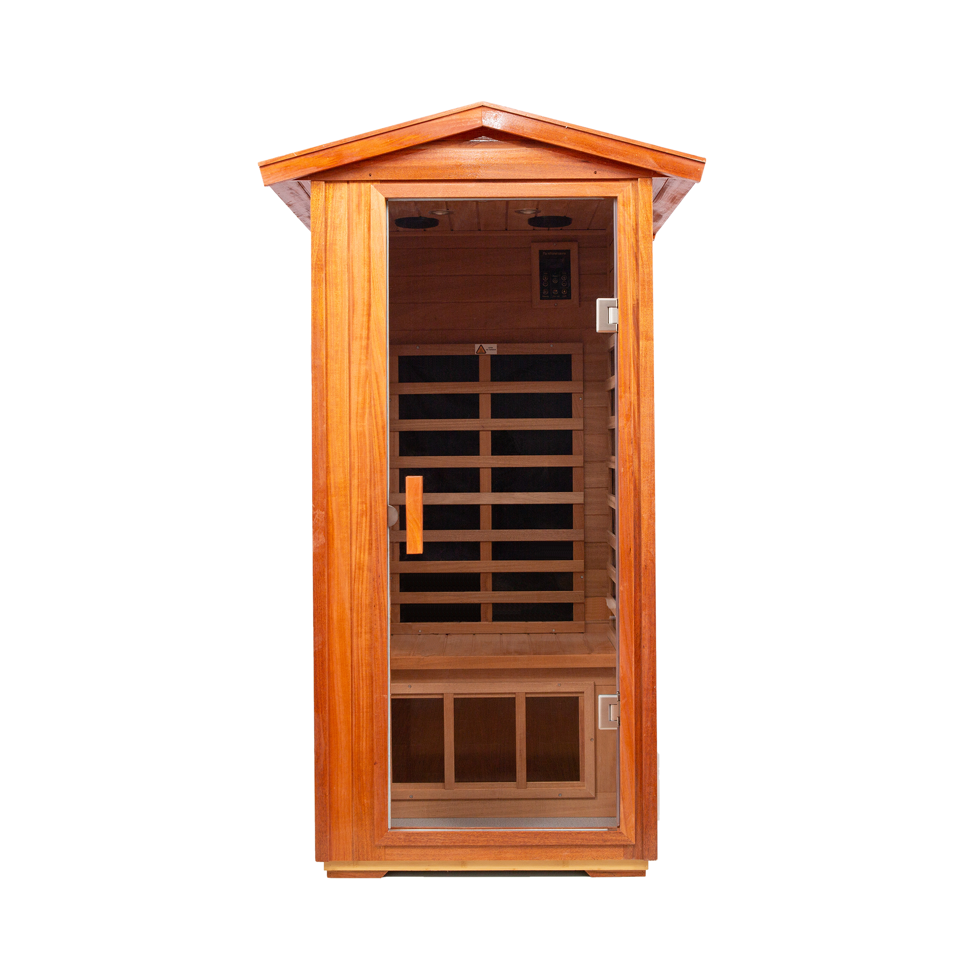 One Person Far Infrared Khaya Outdoor Sauna Room