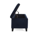 Glouster Storage Ottoman V2 Dark Blue Altay Velvet