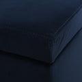 Glouster Storage Ottoman V2 Dark Blue Altay Velvet