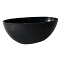 1400Mm Free Standing Artificial Stone Solid Surface Bathtub Matte Black Matte Black Oval Bathroom Freestanding Tubs Matte Less Than 59 In Classic,Luxury,Modern Soaking Center Solid Surface Solid Surface