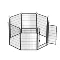 8 Panels Heavy Duty Metal Playpen With Door,39.37