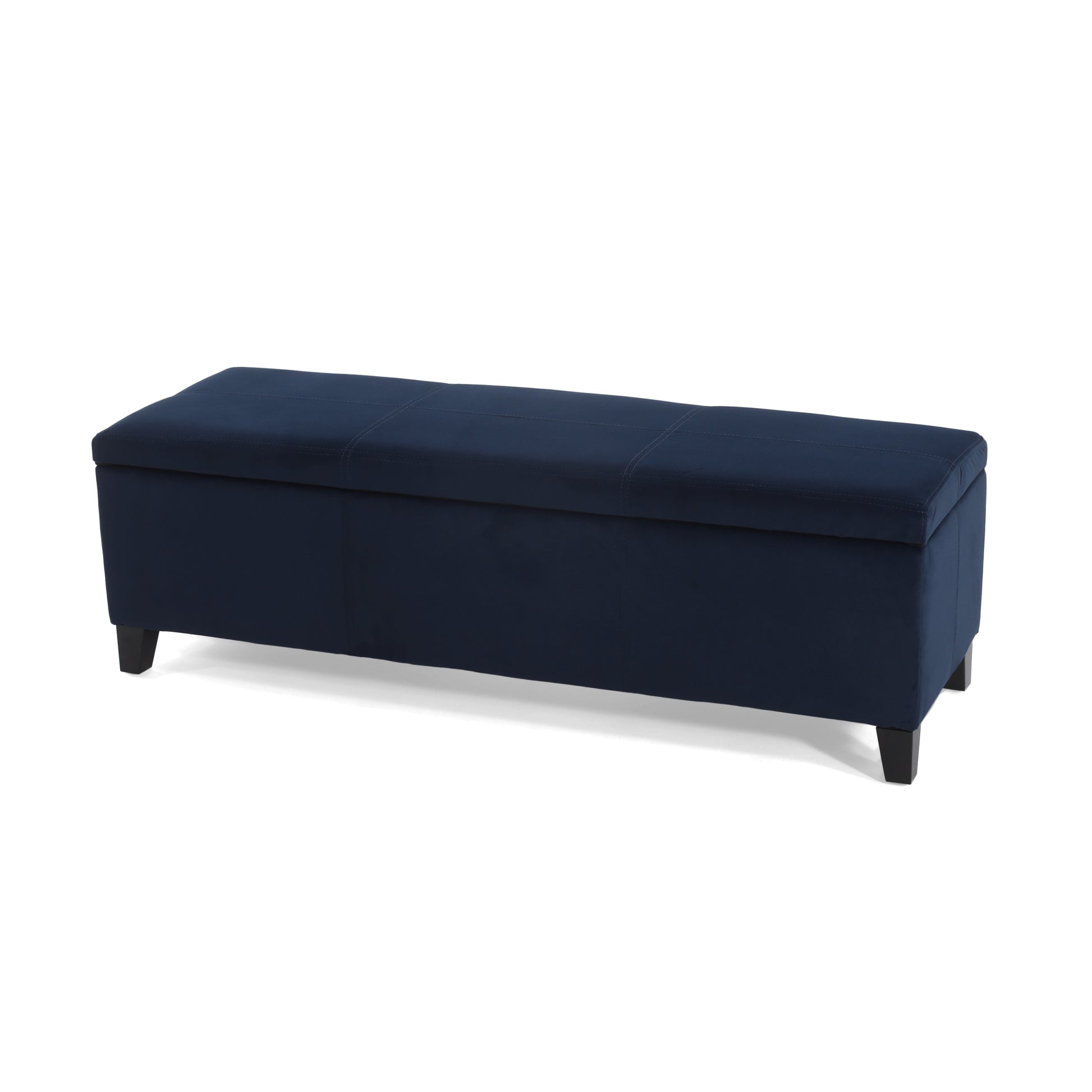 Glouster Storage Ottoman V2 Dark Blue Altay Velvet