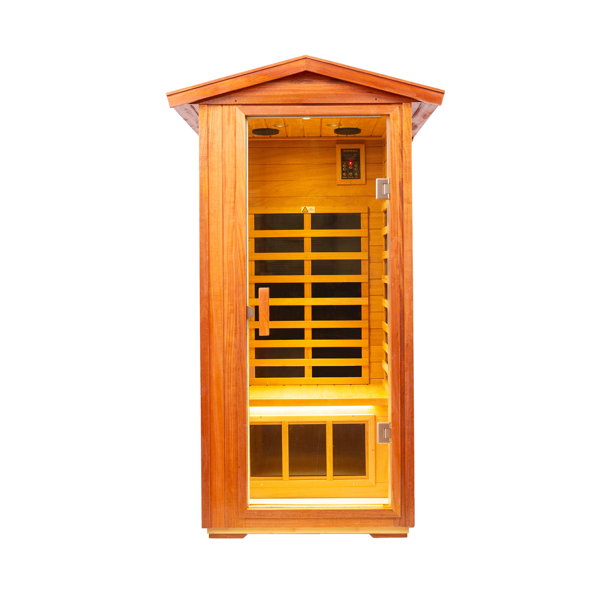 One Person Far Infrared Khaya Outdoor Sauna Room