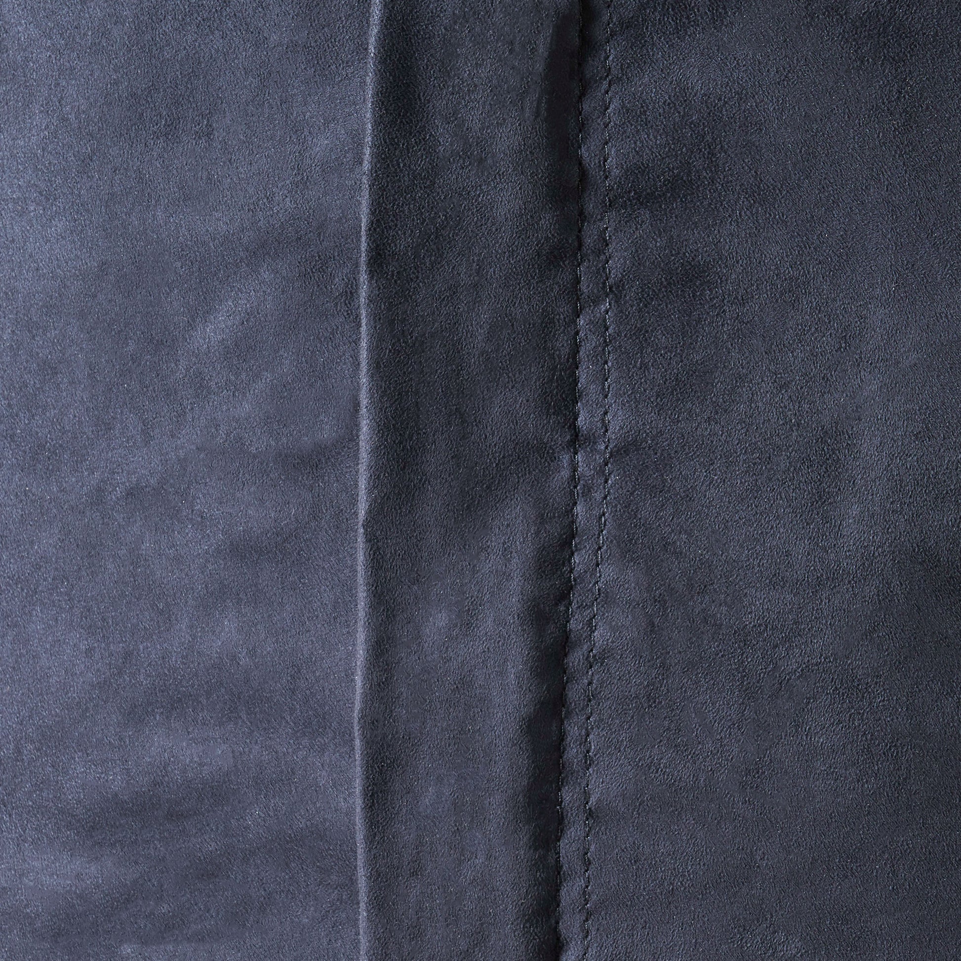 Lara 6.5 Foot Suede Cylindrical Bean Bag, Black Black Microfiber