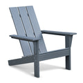 Patio All Weather Hdpe Resin Adirondack Chair,Dark Grey Dark Grey Hdpe