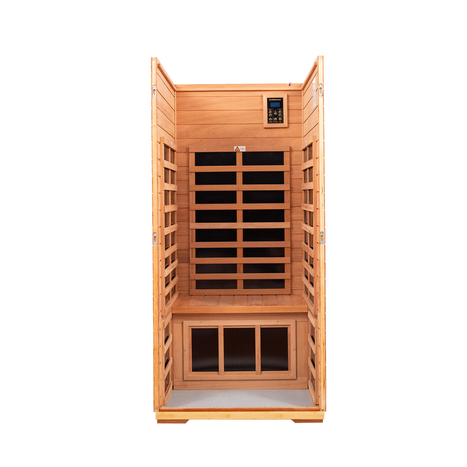 One Person Far Infrared Khaya Outdoor Sauna Room