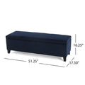 Glouster Storage Ottoman V2 Dark Blue Altay Velvet