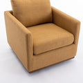 Mid Century Modern Swivel Accent Chair Armchair For Living Room, Bedroom, Guest Room, Office, Mustard Yellow 1 Mustard Yellow Linen